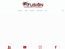 Tablet Screenshot of fusioncommunitychurch.org